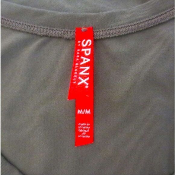 Spanx Pebble Grey Suit Yourself Scoop Neck Tank Bodysuit - Picture 9 of 9